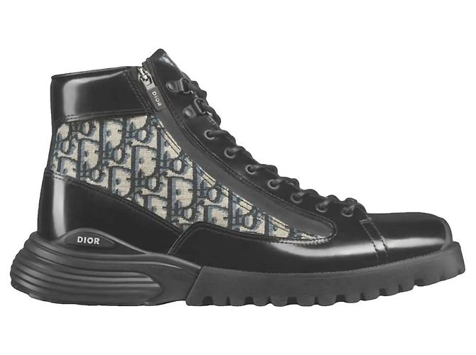 Stivali Dior B27 Nero Monogramma - vista 2