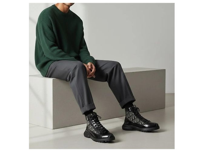 Stivali Dior B27 Nero Monogramma - vista 5