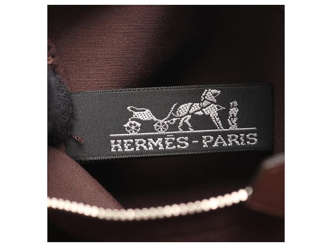 Hermès Borsa a tracolla in pelle Hermes Acapulco Marrone - vista 7