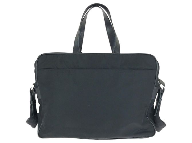 Prada 2way Aktentasche aus Nylon und Leder Schwarz - Ansicht 2