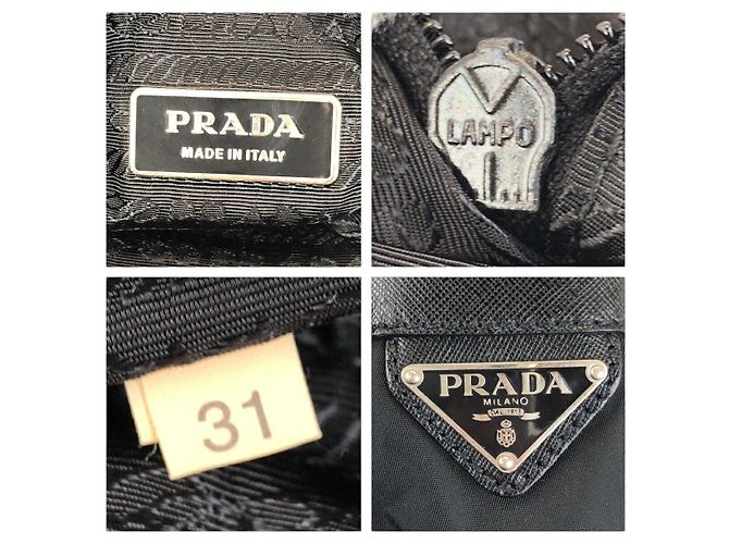 Prada 2way Aktentasche aus Nylon und Leder Schwarz - Ansicht 4