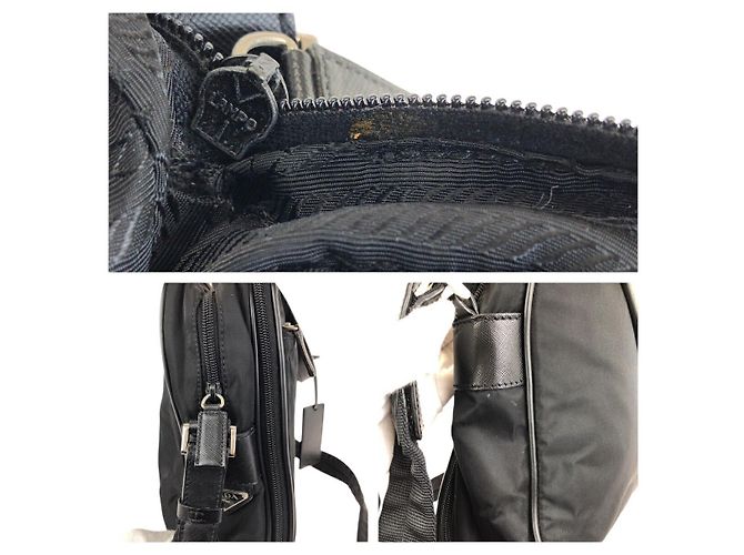 Prada 2way Aktentasche aus Nylon und Leder Schwarz - Ansicht 5