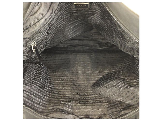 Prada 2way Aktentasche aus Nylon und Leder Schwarz - Ansicht 9