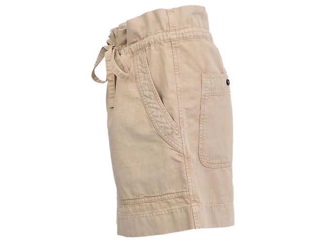 Pantaloncini in denim Ipolyte Isabel Marant Etoile in cotone beige - vista 2