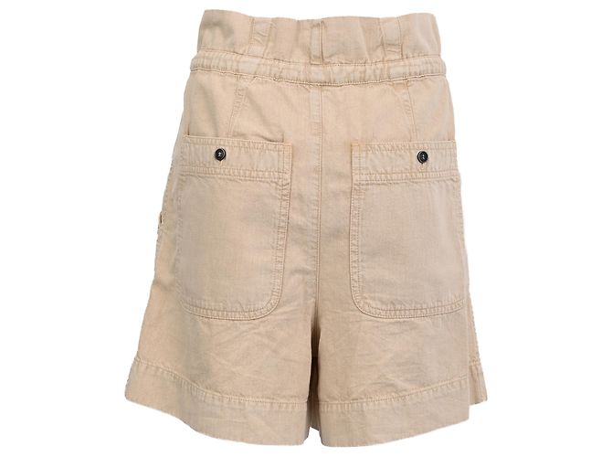 Pantaloncini in denim Ipolyte Isabel Marant Etoile in cotone beige - vista 3