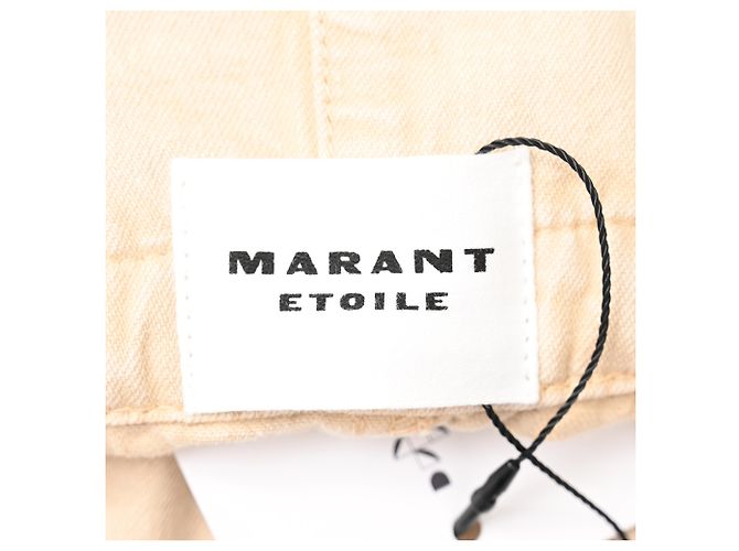 Pantaloncini in denim Ipolyte Isabel Marant Etoile in cotone beige - vista 4