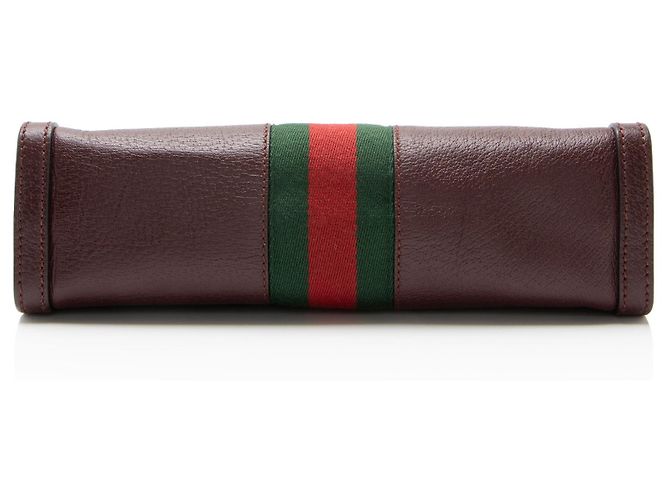 Borsa a tracolla Ophidia in pelle Gucci media Rosso - vista 4