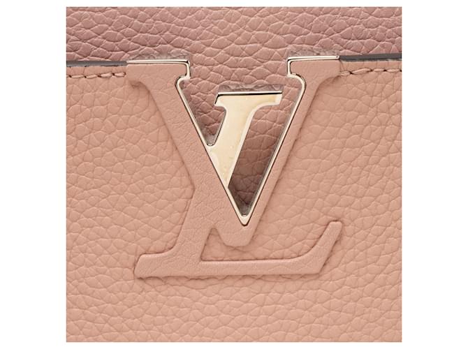 Bolsa Louis Vuitton Taurillon Python Capucines PM Rosa - vista 9