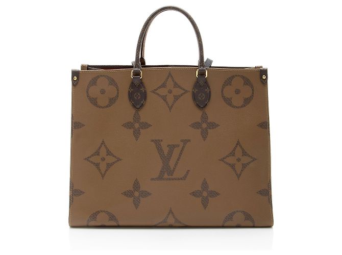 Onthego GM Tote aus Giant Monogram Canvas Louis Vuitton Braun - Ansicht 3