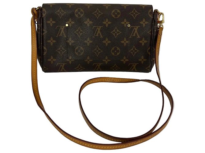 Borsa a tracolla Louis Vuitton Favorite MM Monogram Marrone - vista 2
