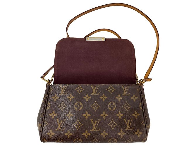 Borsa a tracolla Louis Vuitton Favorite MM Monogram Marrone - vista 7