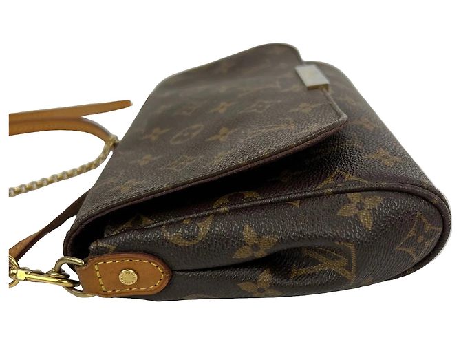 Borsa a tracolla Louis Vuitton Favorite MM Monogram Marrone - vista 9
