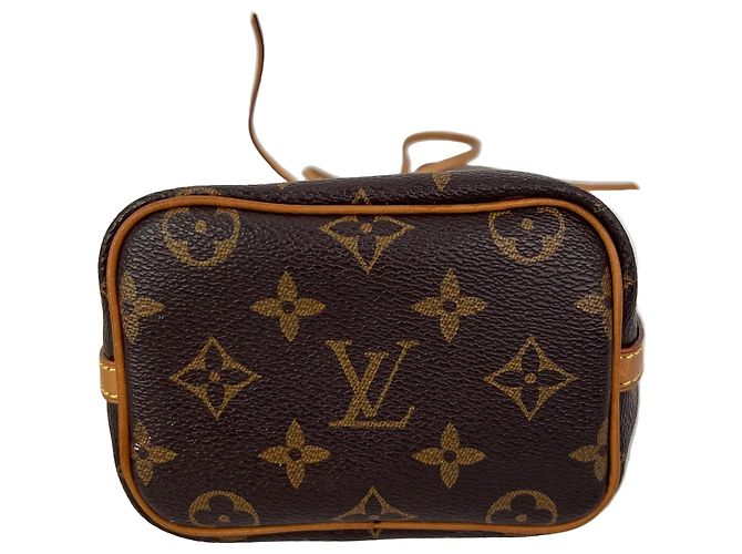 Borsa a tracolla Louis Vuitton Monogram Nano Noe Marrone - vista 5