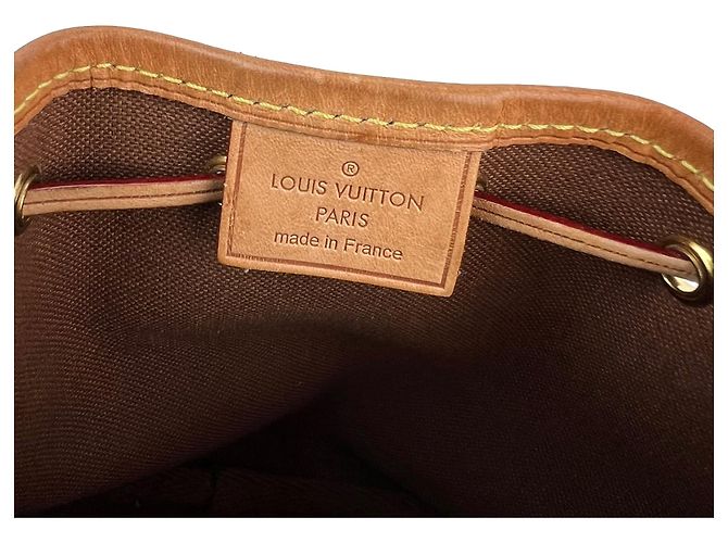 Borsa a tracolla Louis Vuitton Monogram Nano Noe Marrone - vista 6