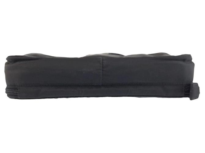 Borsa a Spalla Prada Nylon Tessuto Triangle Logo Nero - vista 10