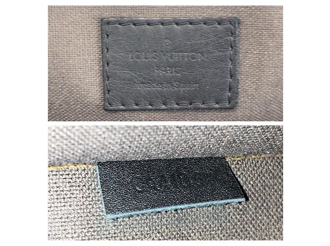 Porte Documents Jour in pelle Louis Vuitton Nero - vista 4