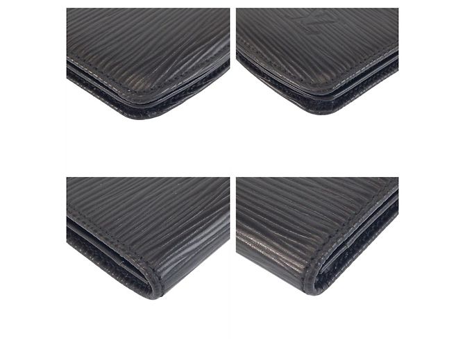Louis Vuitton Leather Coin Case Black - view 3