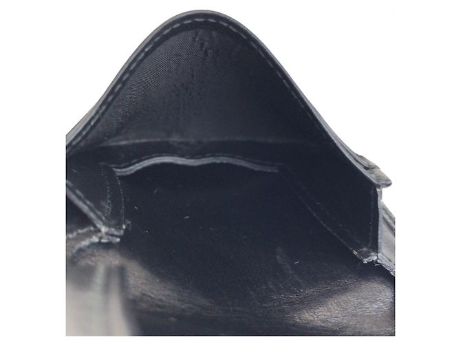 Louis Vuitton Leather Coin Case Black - view 7