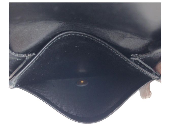 Louis Vuitton Leather Coin Case Black - view 8