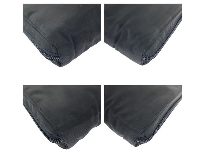 Valigetta in nylon Tessuto con logo Prada Nero - vista 3
