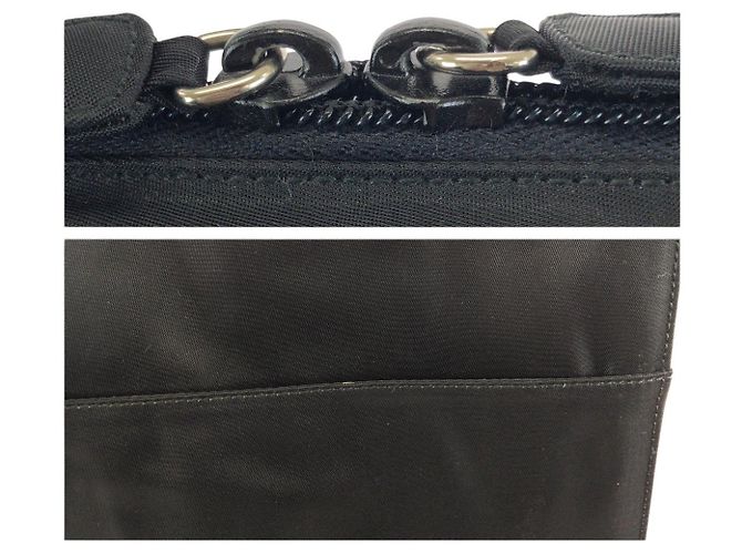 Valigetta in nylon Tessuto con logo Prada Nero - vista 6