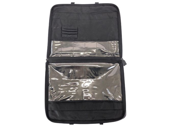 Valigetta in nylon Tessuto con logo Prada Nero - vista 7