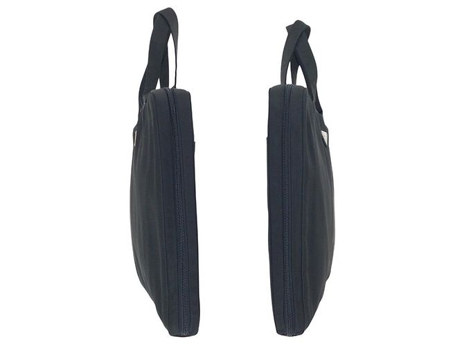Valigetta in nylon Tessuto con logo Prada Nero - vista 9