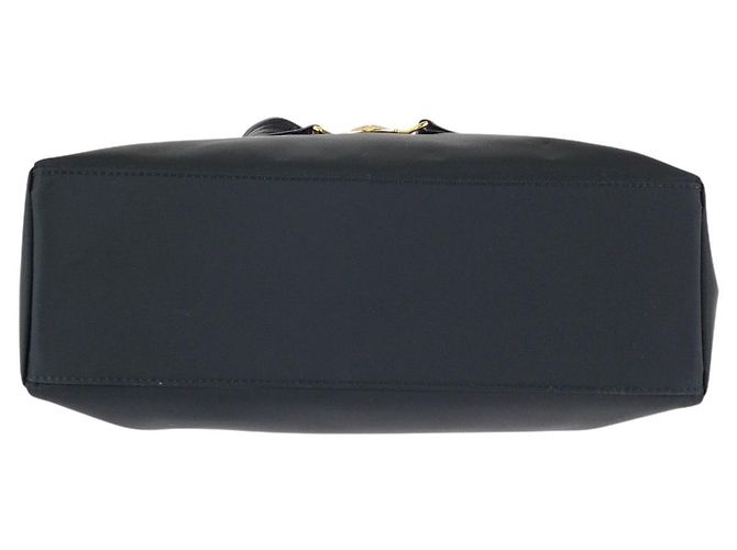 Borsa Tote a Spalla in Nylon e Pelle Versace Nero - vista 10