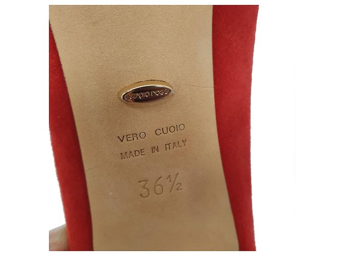 Décolleté con punta Sergio Rossi in scamosciato rosso Bordò - vista 12