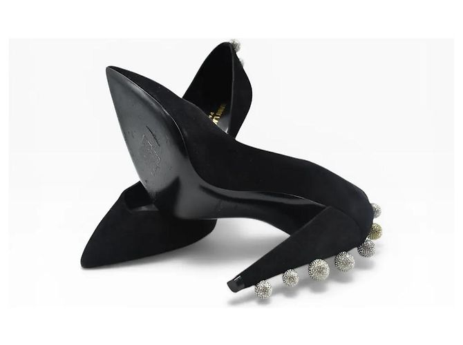 Saint Laurent Pumps mit Perlenbesatz Schwarz - Ansicht 2