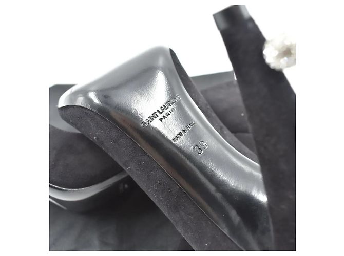Saint Laurent Pumps mit Perlenbesatz Schwarz - Ansicht 6