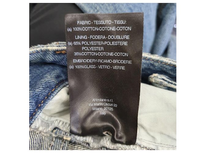 Alessandra Rich Flared Jeans in Light Blue Cotton Denim - view 8