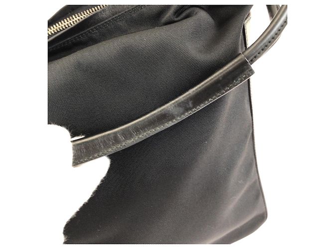 Borsa a una spalla in nylon e pelle Gucci Nero - vista 5