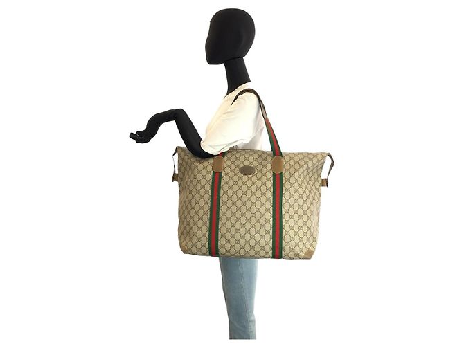 Gucci Vintage GG Supreme Canvas Boston Tote - Ansicht 7