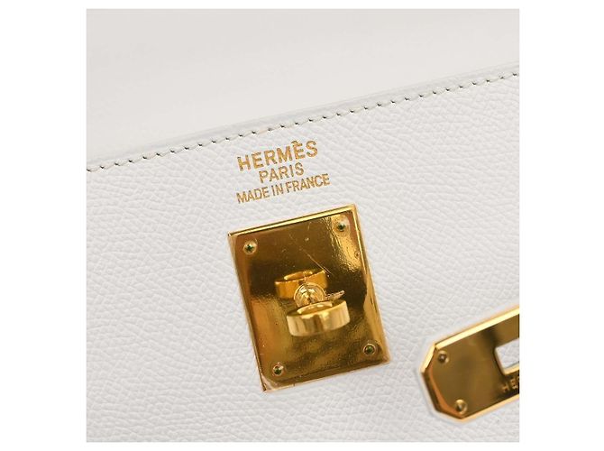 Hermès Hermes Kelly Light Epsom con Gold Hardware 35 Bianco - vista 4