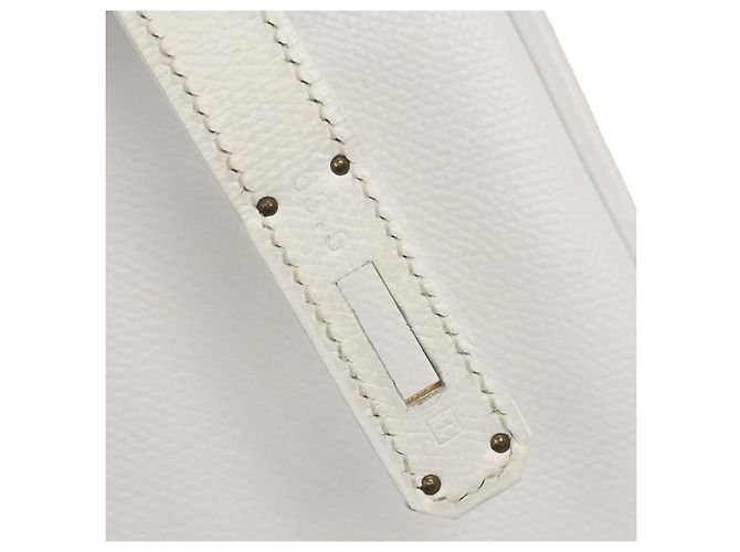 Hermès Hermes Kelly Light Epsom con Gold Hardware 35 Bianco - vista 5
