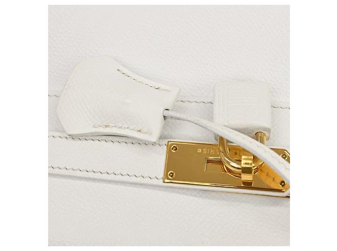 Hermès Hermes Kelly Light Epsom con Gold Hardware 35 Bianco - vista 7