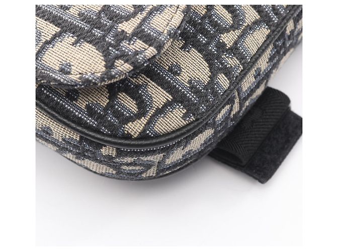 Pochette Saddle en toile Dior - vue 6