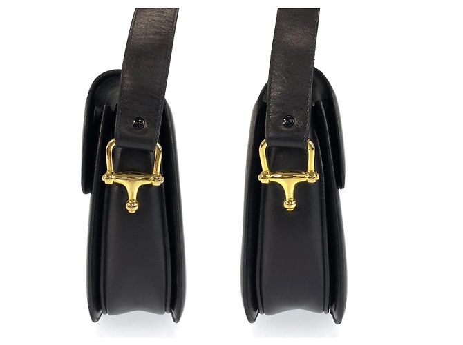 Céline Borsa a tracolla in pelle nera Celine Nero - vista 7