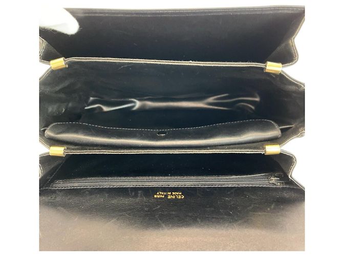 Céline Borsa a tracolla in pelle nera Celine Nero - vista 8