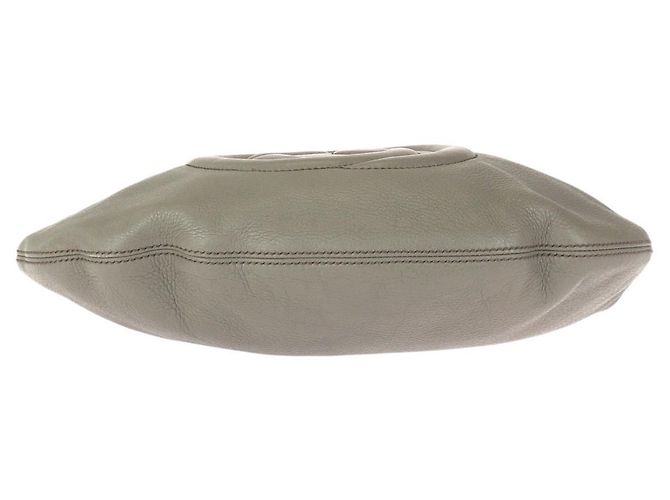 Borsa a tracolla Gucci Soho in pelle con nappa Grigio - vista 10
