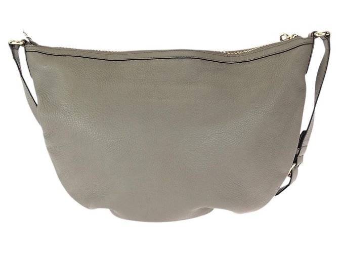 Borsa a tracolla Gucci Soho in pelle con nappa Grigio - vista 2
