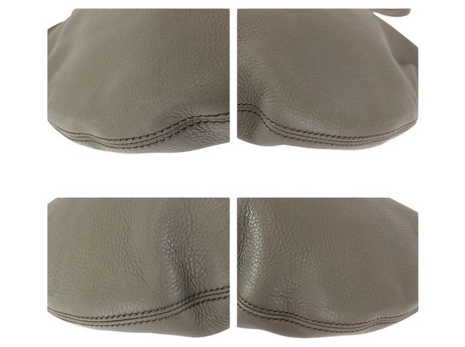 Borsa a tracolla Gucci Soho in pelle con nappa Grigio - vista 3