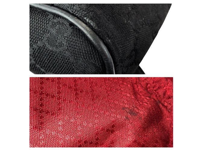 Borsa a tracolla Gucci GG Canvas e pelle Nero - vista 6
