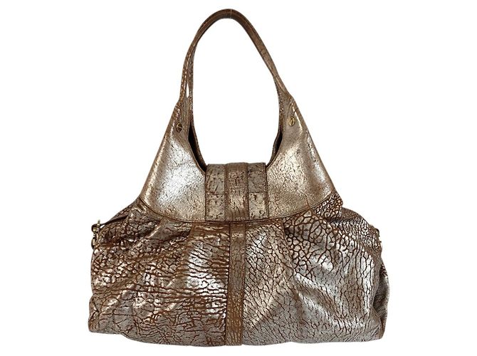 Bulgari Borsa a mano Chandra in pelle Bvlgari Marrone - vista 2