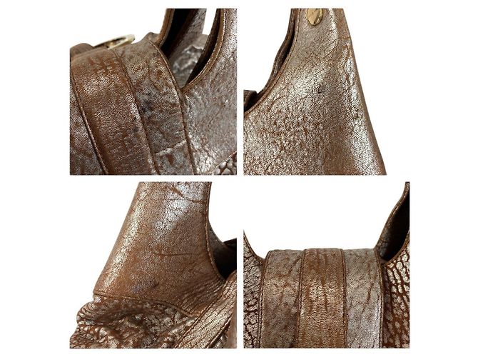 Bulgari Borsa a mano Chandra in pelle Bvlgari Marrone - vista 5