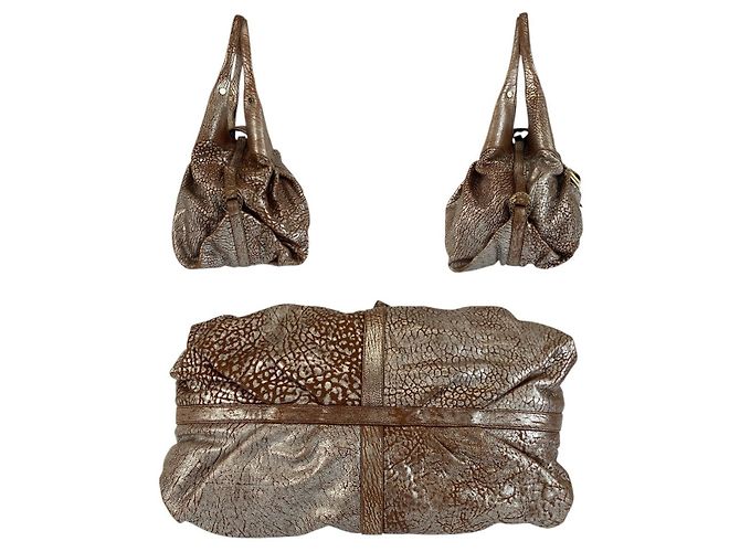 Bulgari Borsa a mano Chandra in pelle Bvlgari Marrone - vista 9
