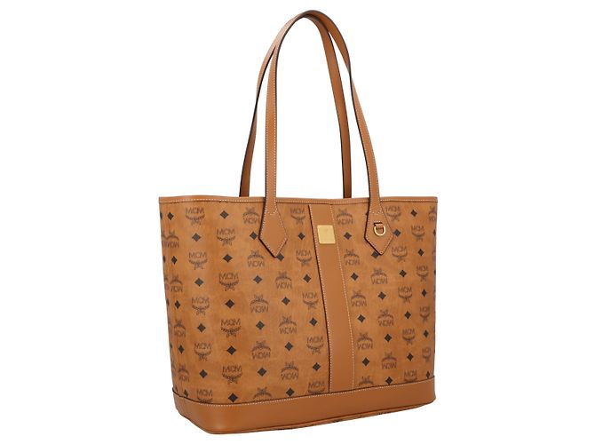 MCM Neuer Liz Shopper Medium en Visetos beige Monogram bolso de mano para mujer - vista 2