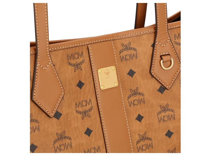 MCM Neuer Liz Shopper Medium en Visetos beige Monogram bolso de mano para mujer - vista 5