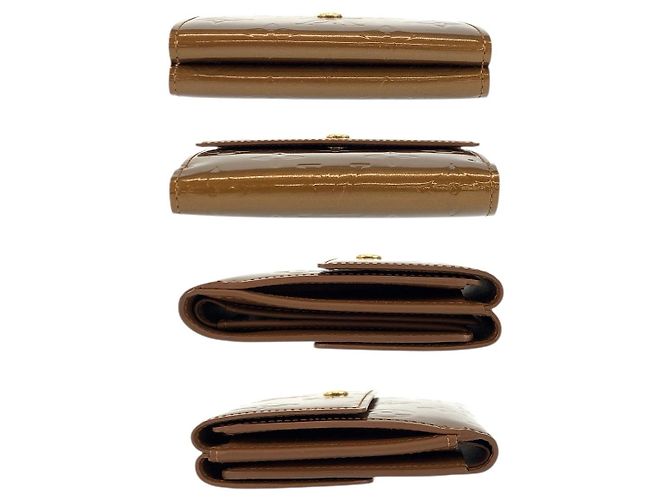 Portafoglio Compatto Louis Vuitton Vernis Marrone - vista 10